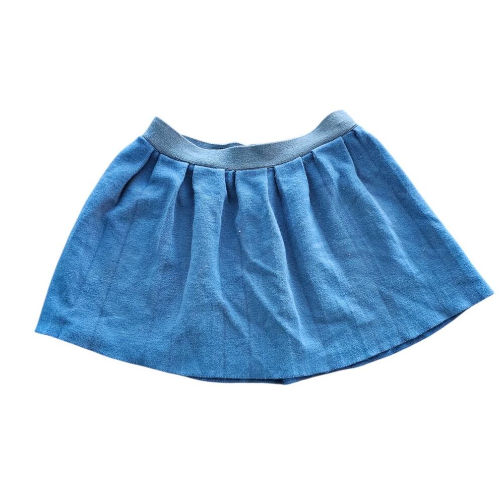 Vintage 1950s Playmore Girls Sz 5 Pleated Blue Tennis Skirt